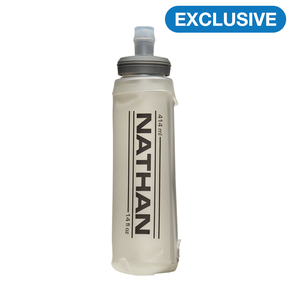 Nathan Soft Flask With Bite Top - Clear - 420ml