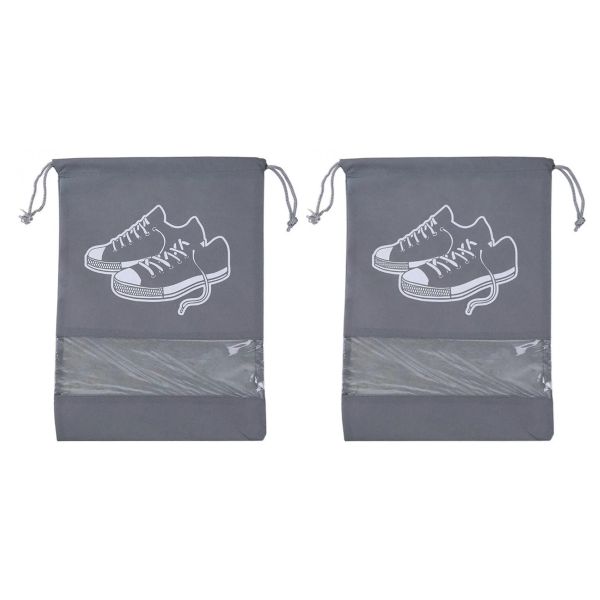 Portable Shoes Organizer Pouch with Rope for Men and Women-DH