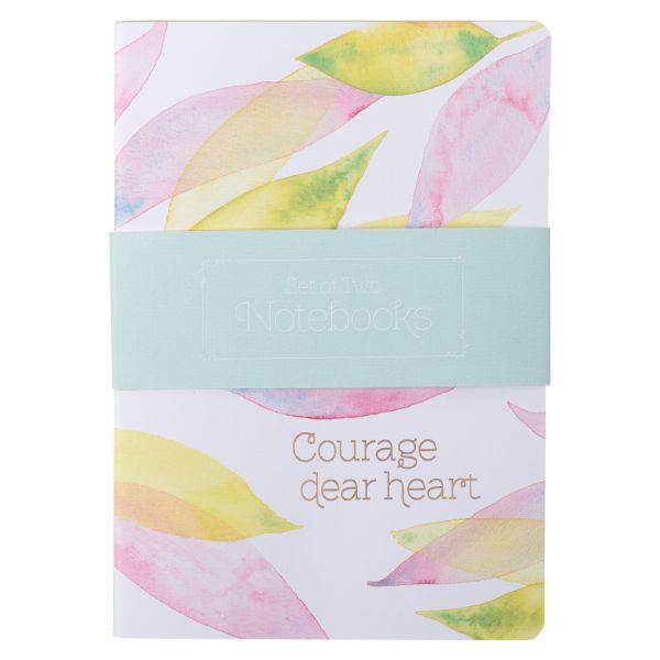 Two-Piece Notebook Set - Courage Dear Heart, Citrus Leaves