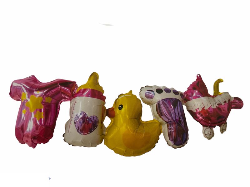Pink Baby Shower Garland Foil Ballon