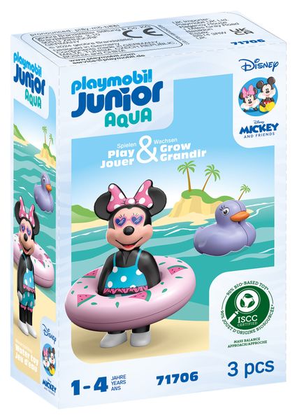 Playmobil Junior &amp; Disney - Minnie Mouse's Beach Trip (3 Pieces)