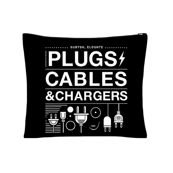 Plugs, Cables &amp; Chargers Organizer Pouch