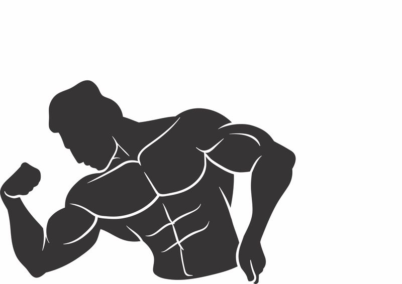 Vinyl Sticker Bodybuilder 5 Decal; Art - Decor