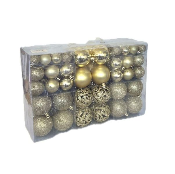 Classic 100 Pieces Christmas Baubles 30-60mm Christmas