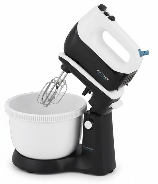 Platinum Electric Bowl Mixer 3.4L - 300W Power with 5 Speeds &amp; Turbo