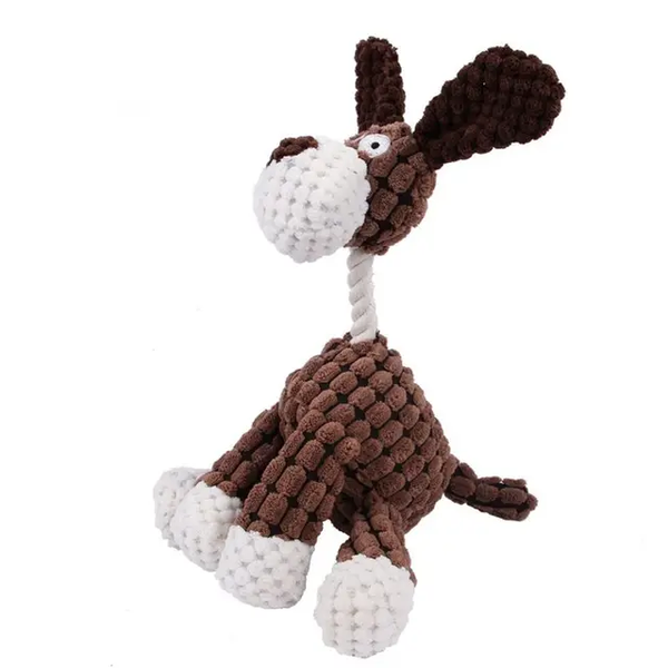 Plush Pet Toy - Durable Super Soft Dog Chew Toy - Puppy Teething Toy