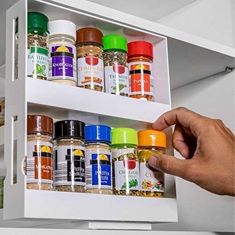 Kitchen Spice Organizer Multi Function Rotating Storage Shop