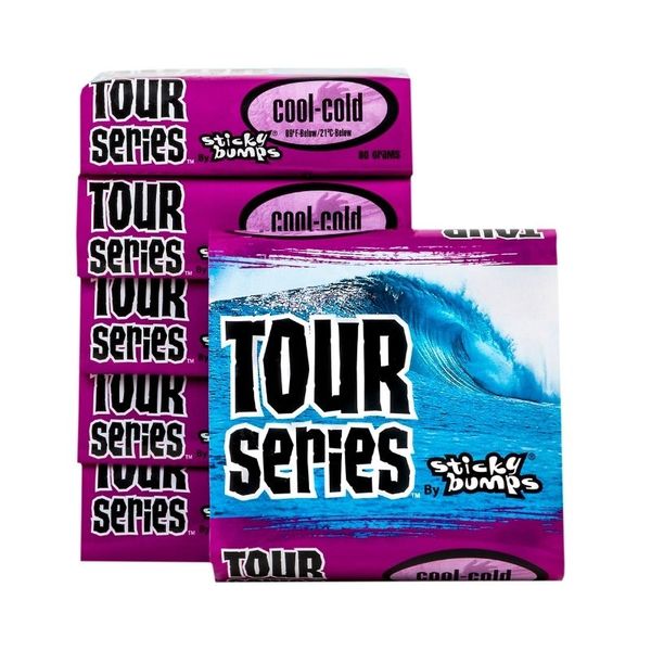 Sticky Bumps Tour Series Cool/Cold | 5-Pack Surfboard Wax
