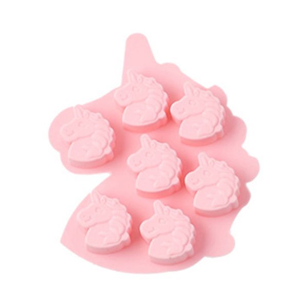 iKids 7 Unicorn Baby Food DIY Silicone Mold for Chocolate, Candy, Gummy