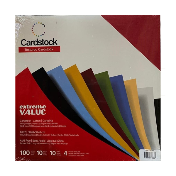American Craft Cardstock Value Pack - 100 Sheets