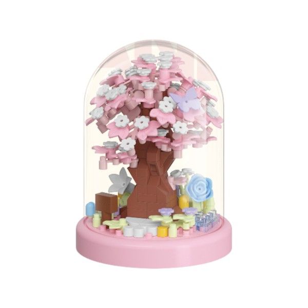 Cherry Blossom Dome Building Block Set - Pink - 305 Piece