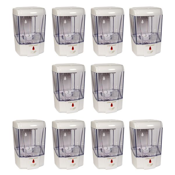 Box of 10 Touchless Automatic Sanitizer/Soap Dispensers