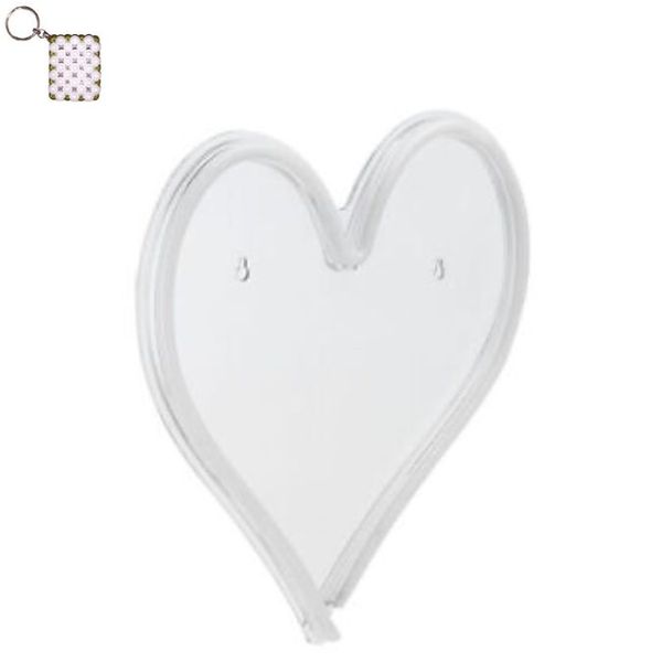 C-3 USB Powered Large Heart Neon Lamp with Back Plate + On Off Switch