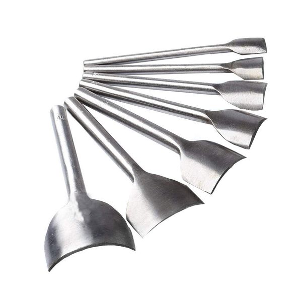 7 Pieces Leather Half-Round Shaped Cutter Leathercraft Punching Tools Punch