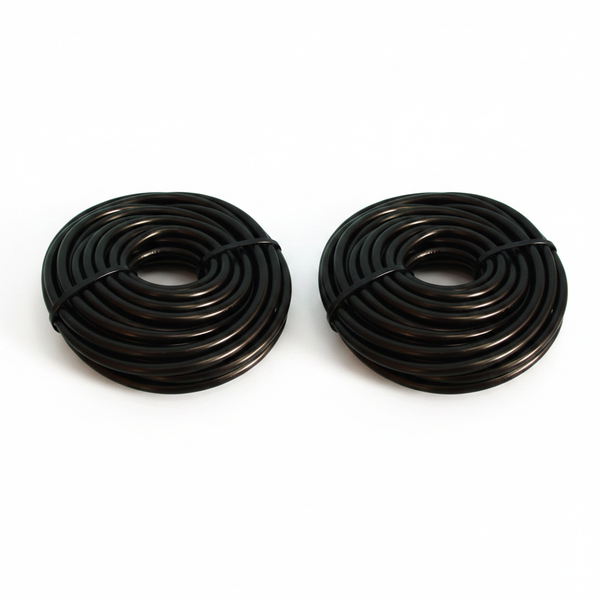 3 Core Flexible Electrical Cable 10m 1.0mm White - 2 Pack