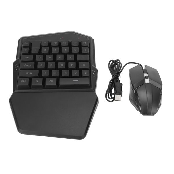 One-Hand RGB Keypad/Mouse Combo Compatible with Android