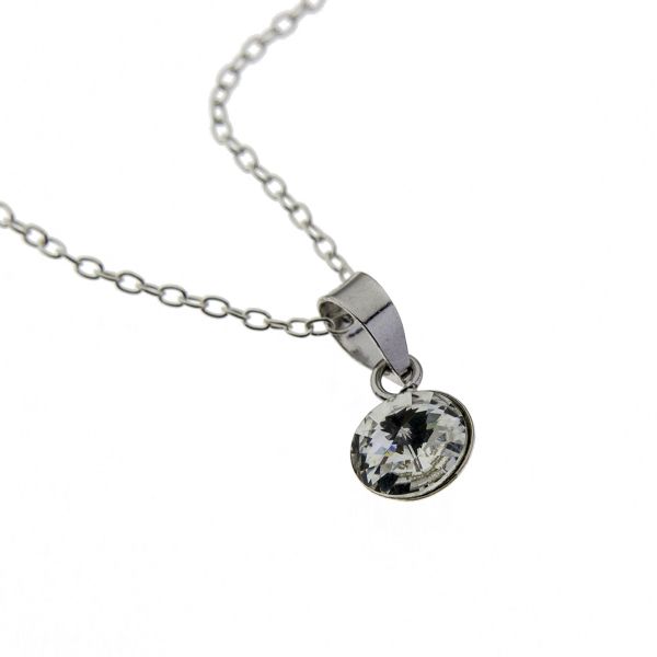Swarovski Clear Sterling Silver Necklace