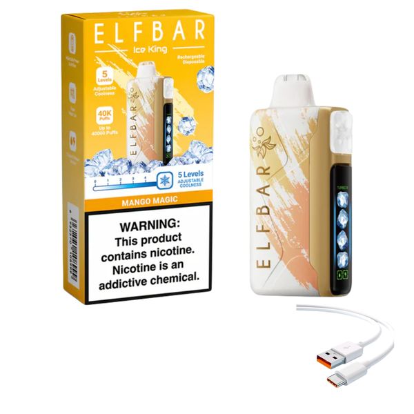 Elfbar Ice King 25k Mango Magic +DiscoVape Charging Cable