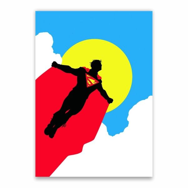 Superman Yellow Sun Poster - A1 | Shop Today. Get it Tomorrow ...