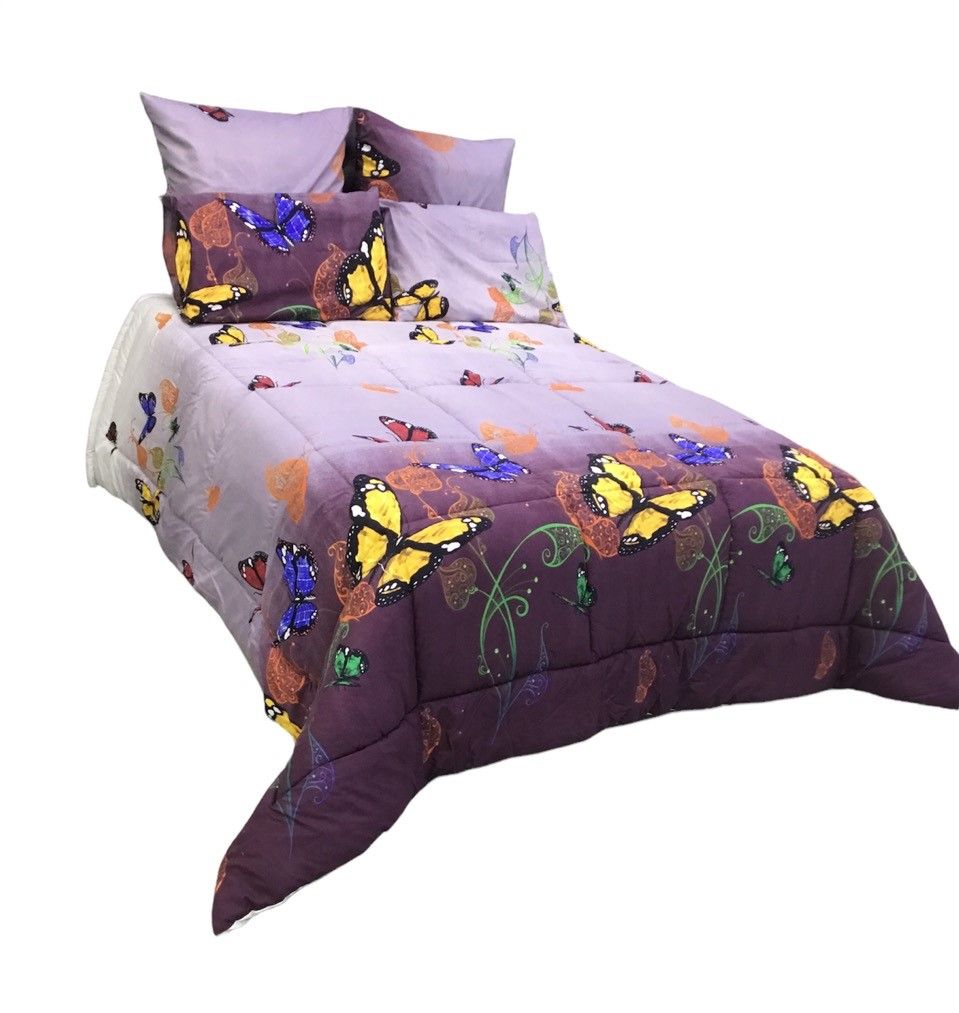 Purple Butterfly Bedding 5 Piece Comforter Set Shop Today. Get it