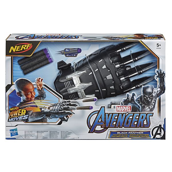 Nerf Power Moves - Marvel Avengers Black Panther - Panther Slash