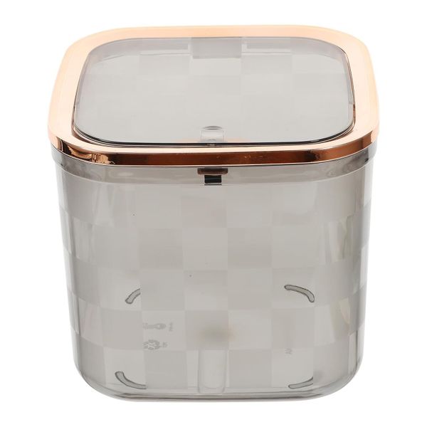 Mini Desktop Trash Can with Press Lid for Bedroom, Office Desk, Bathroom
