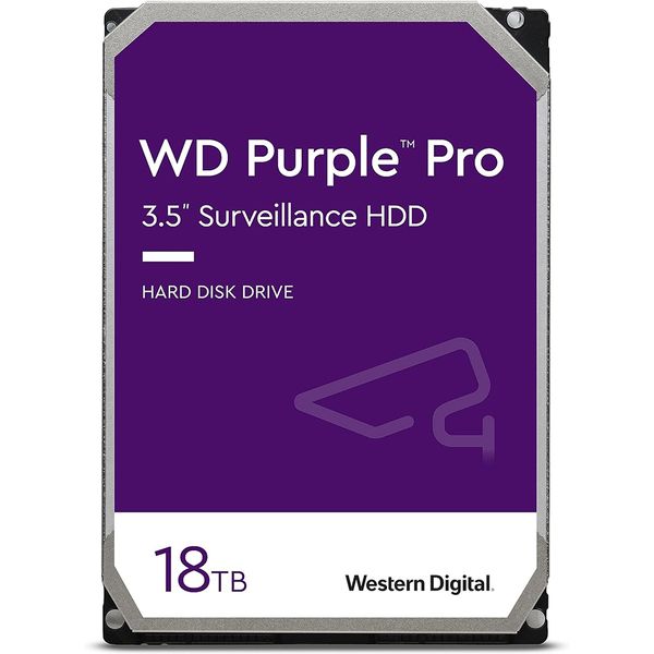 WD Purple Pro 18TB Surveillance HDD 3.5" SATA 6Gb/s 512MB