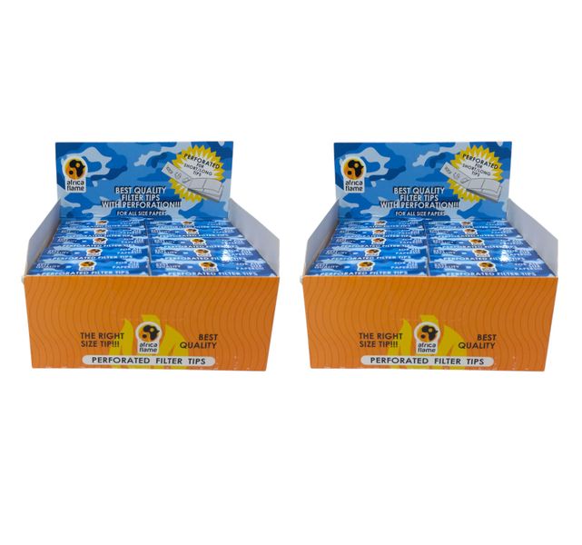 Africa Flame Perforated Filter Tips - 2 Pack