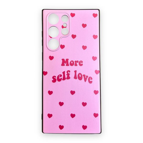 AMA Silicon Protective Case More Self Love Pink For Samsung S21 Ultra