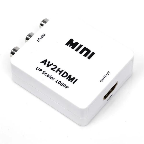 Mini AV To HDMI Converter Adapter - RCA Cable to HDMI Splitter HDMI Adapter