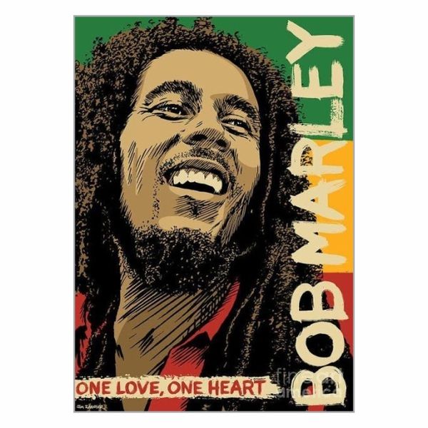 Bob Marley One Love, One Heart Poster - A1