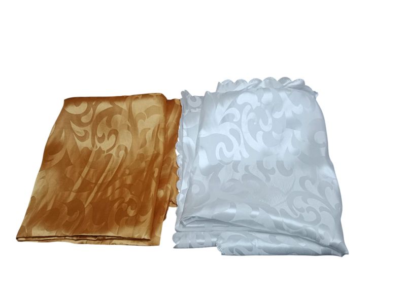 Rectangular tablecloth of 2 pieces, mixed colors