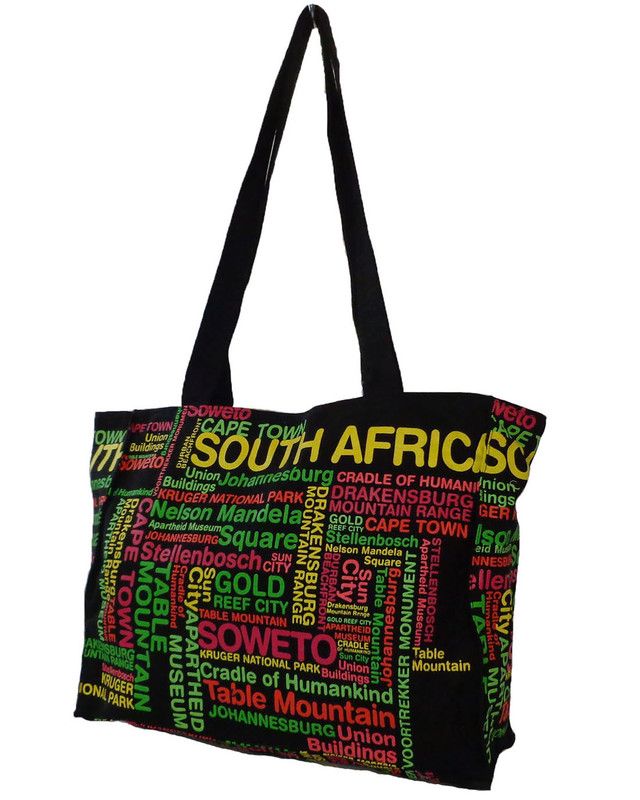 Fino SKH13 South African Souvenir printed colorful Tote bag with all SA