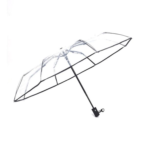 New Fashion Transparent Thickened 8-Strand Automatic Folding Umbrella