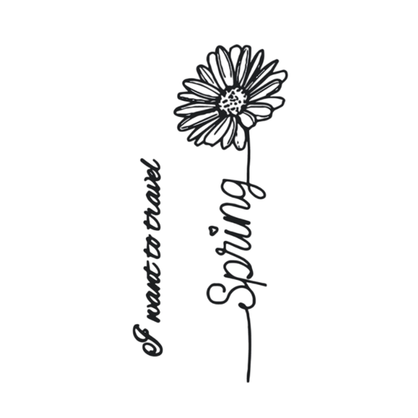 th-INK Semi-Permanent Tattoo kit - Floral Elegance - 70x120mm