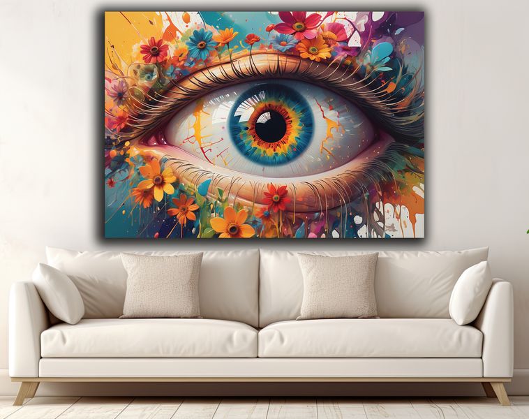 0243 The Eyes Canvas Wall Art
