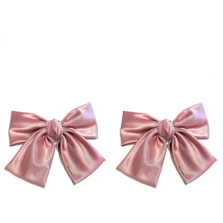 Oversized Satin Hair Bows Hair Clips, Big Bows for Girls, Women - Set of 2  | Buy Online in South Africa 
