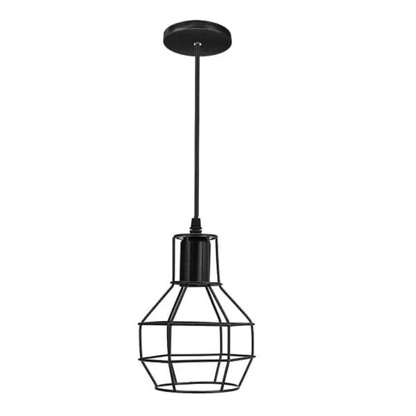 Retro Nordic Vintage Cage Globe Shaped Ceiling Pendant