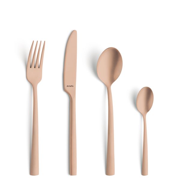 Amefa Manille 16 Piece Copper Cutlery Set
