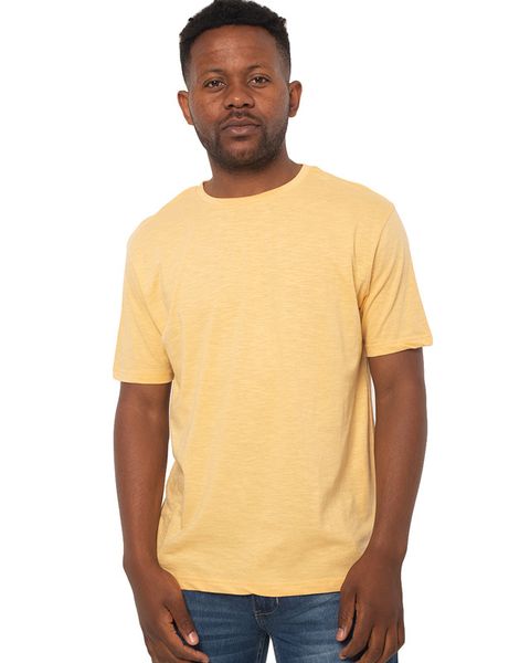 Restless Slub Yarn Yellow T-Shirt