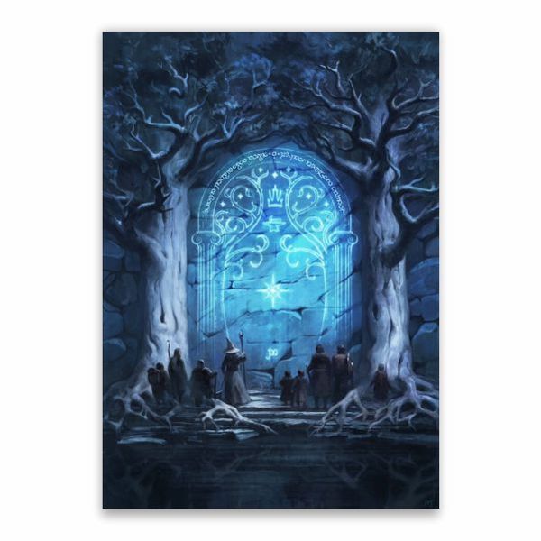 The Fellowship And the Door To Moria Poster - A1