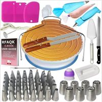 83 in 1 Silicone Piping Bag and Stainless Steel Nozzles for Cake