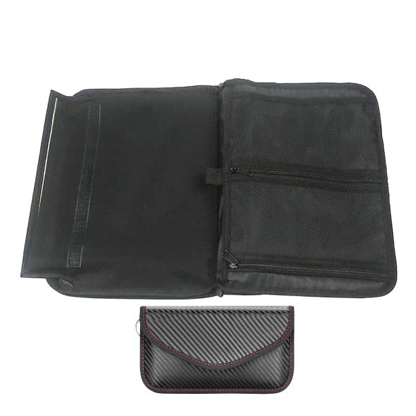 34x25cm Signal RFID Blocking Faraday Laptop Bag With Faraday Phone Pouch