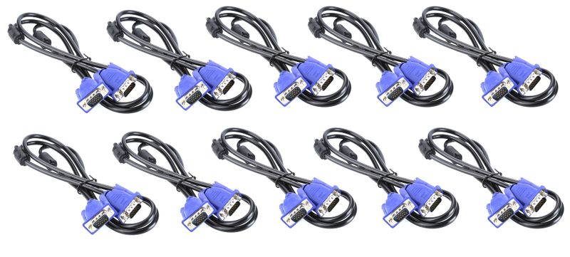 VGA Cable - 1.5m Bundle - 10 Pack