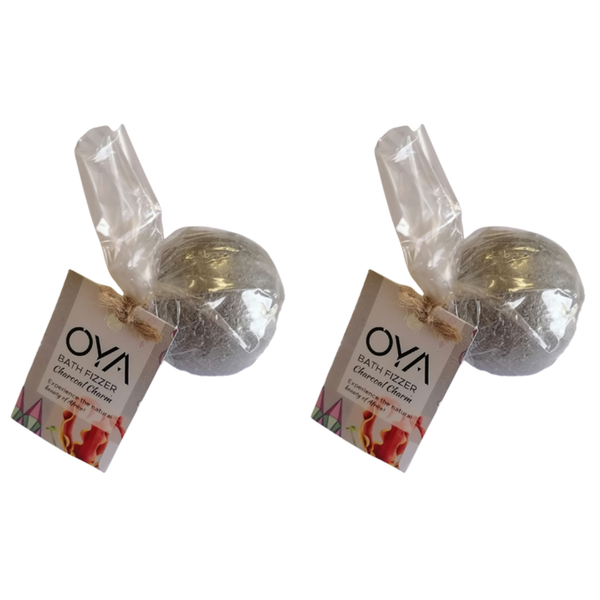 OYA Bath Fizzer 65g - Charcoal Charm 2 Pack