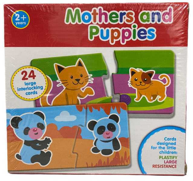Mother and Puppies - Educational Cards