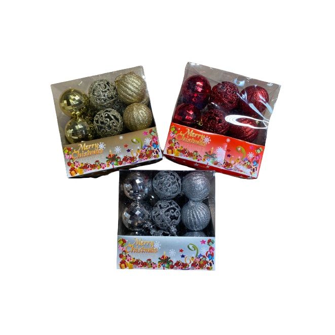 Pack Of 54 Christmas Decoration Balls