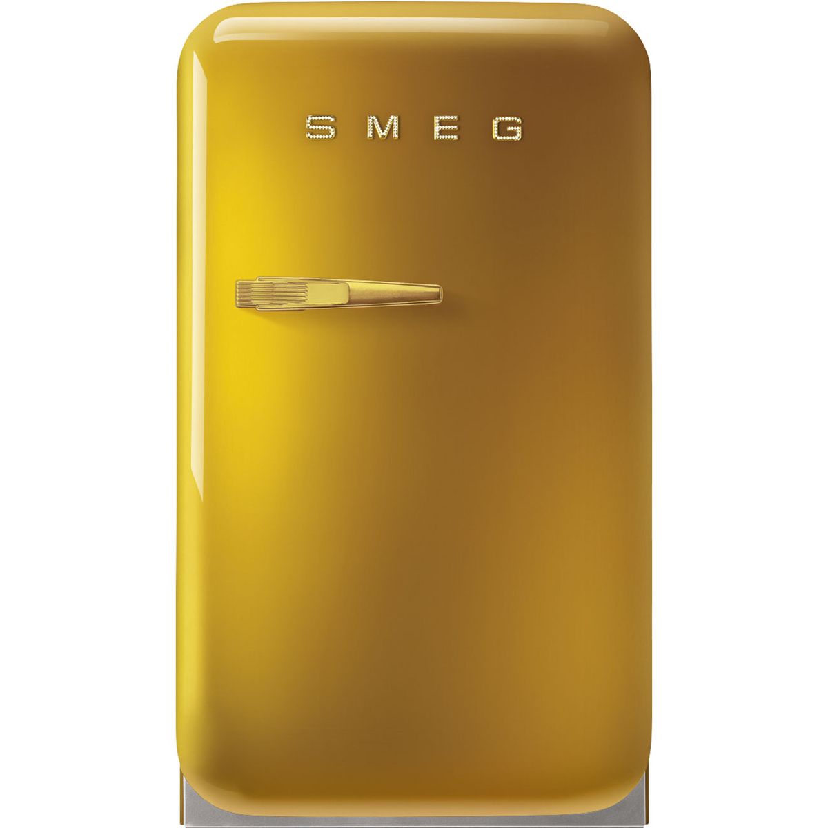 Smeg FAB5RDGO5 Mini Free Standing Refrigerator 50's Style Gold Shop Today. Get it Tomorrow