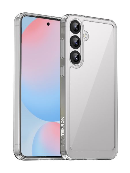 TEKRON Shockproof Candy Clear Cover Designed for Samsung Galaxy S24FE