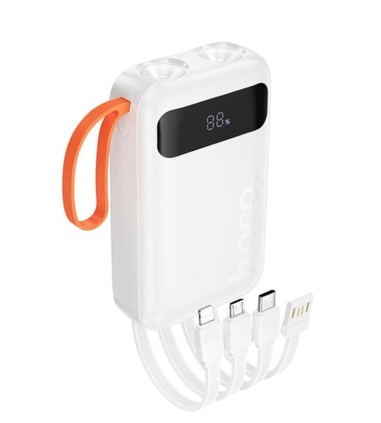 Hoco.J151 Spirit 10000mAh Power Bank with 4 Built-in Cables and LED Display